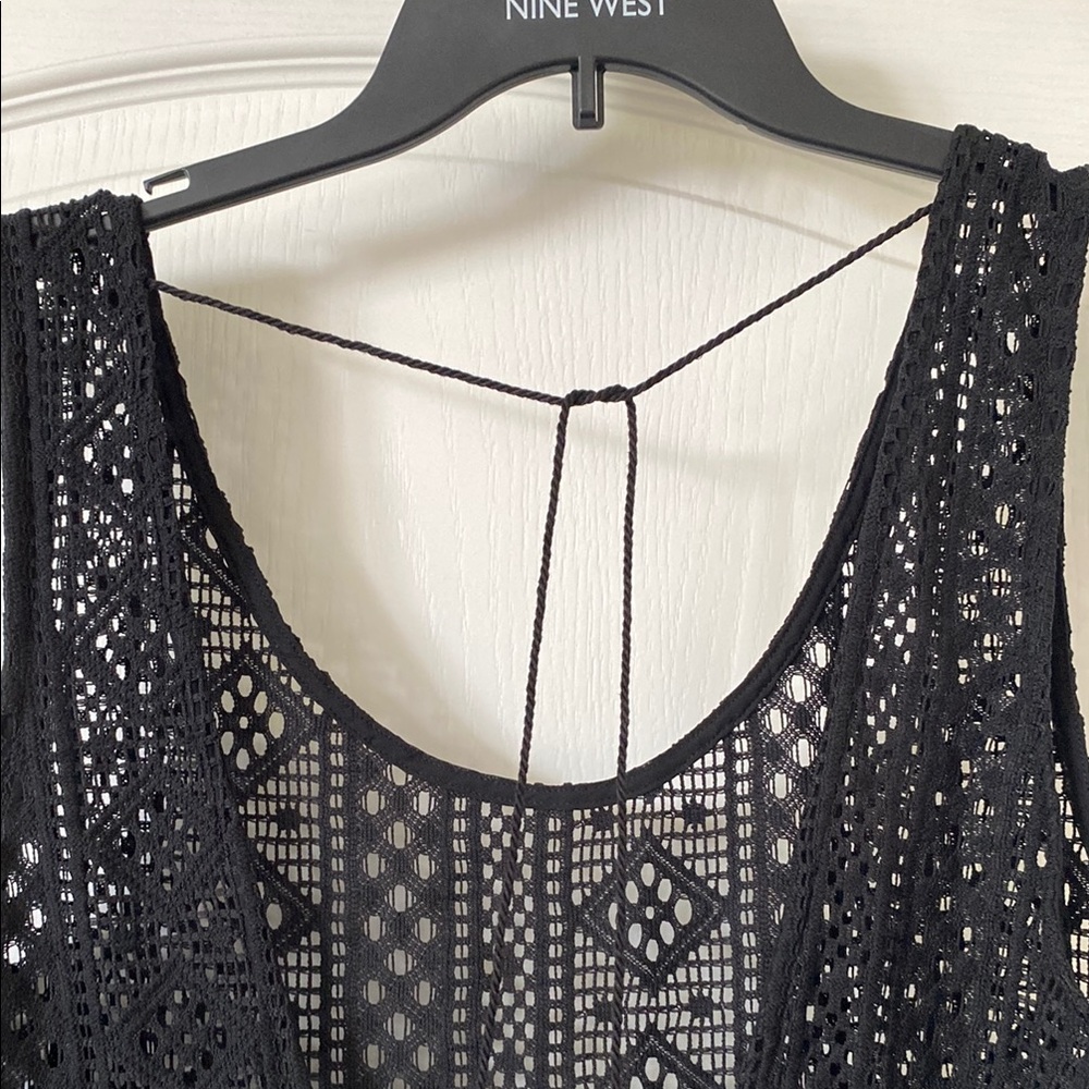 Xhilaration Black Sleeveless Swim Coverup - Picture 5 of 6